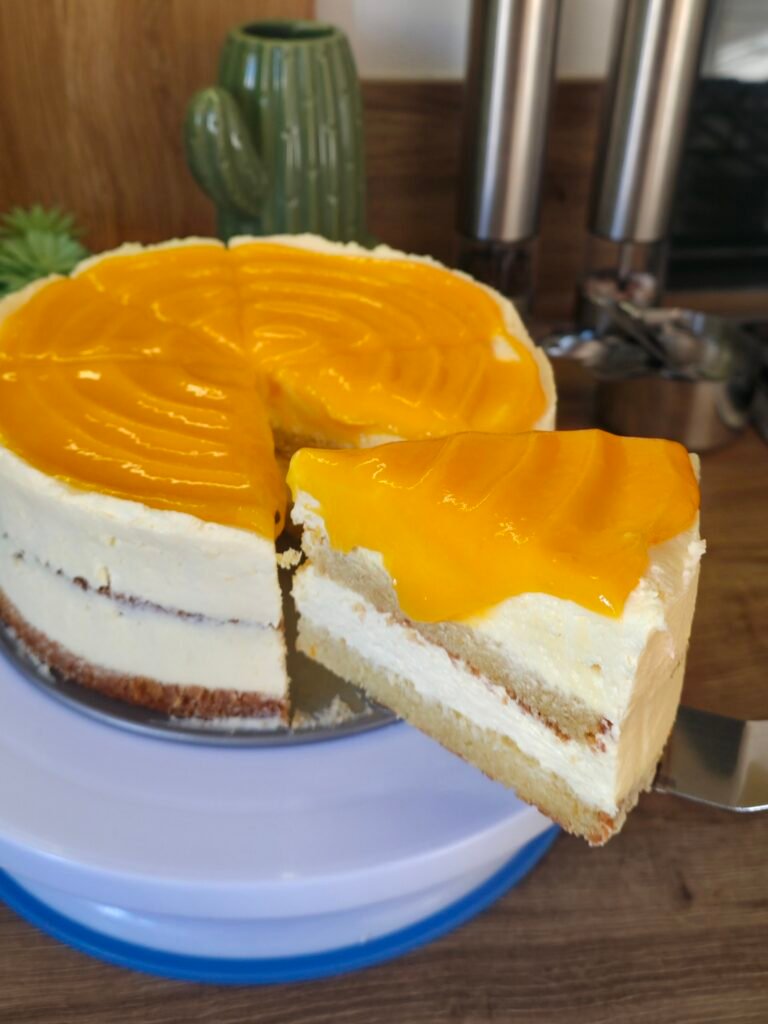 Orange Cream Cheese Mousse Cake