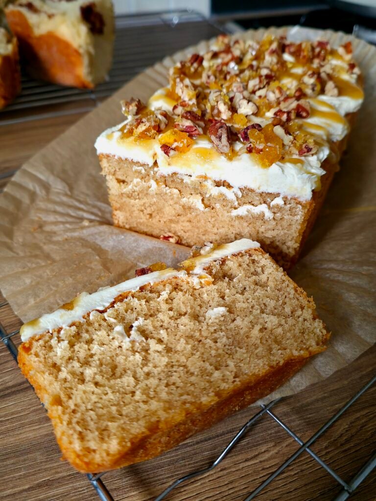 Spiced Pecan & Salted Caramel Loaf Cake